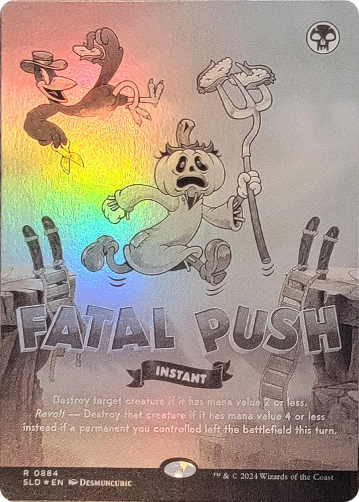 Fatal Push (0884) (Black & White Foil) [Secret Lair Drop Series]