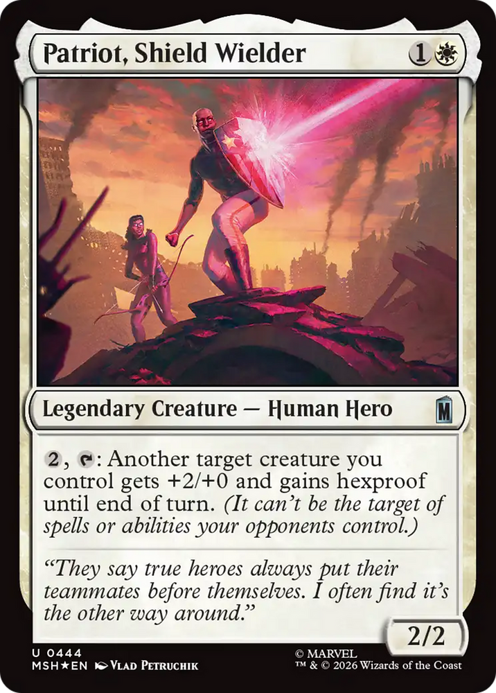Patriot, Shield Wielder (Surge Foil) [Marvel Super Heroes]