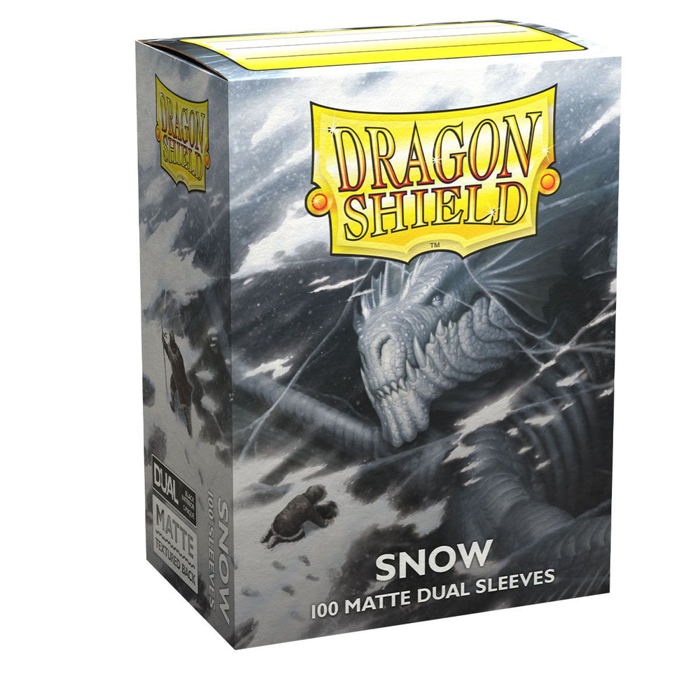 Dragon Shield: Standard 100ct Sleeves (Dual Matte) - Snow