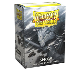 Dragon Shield: Standard 100ct Sleeves (Dual Matte) - Snow