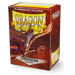 Dragon Shield: Standard 100ct Sleeves (Matte) - Crimson