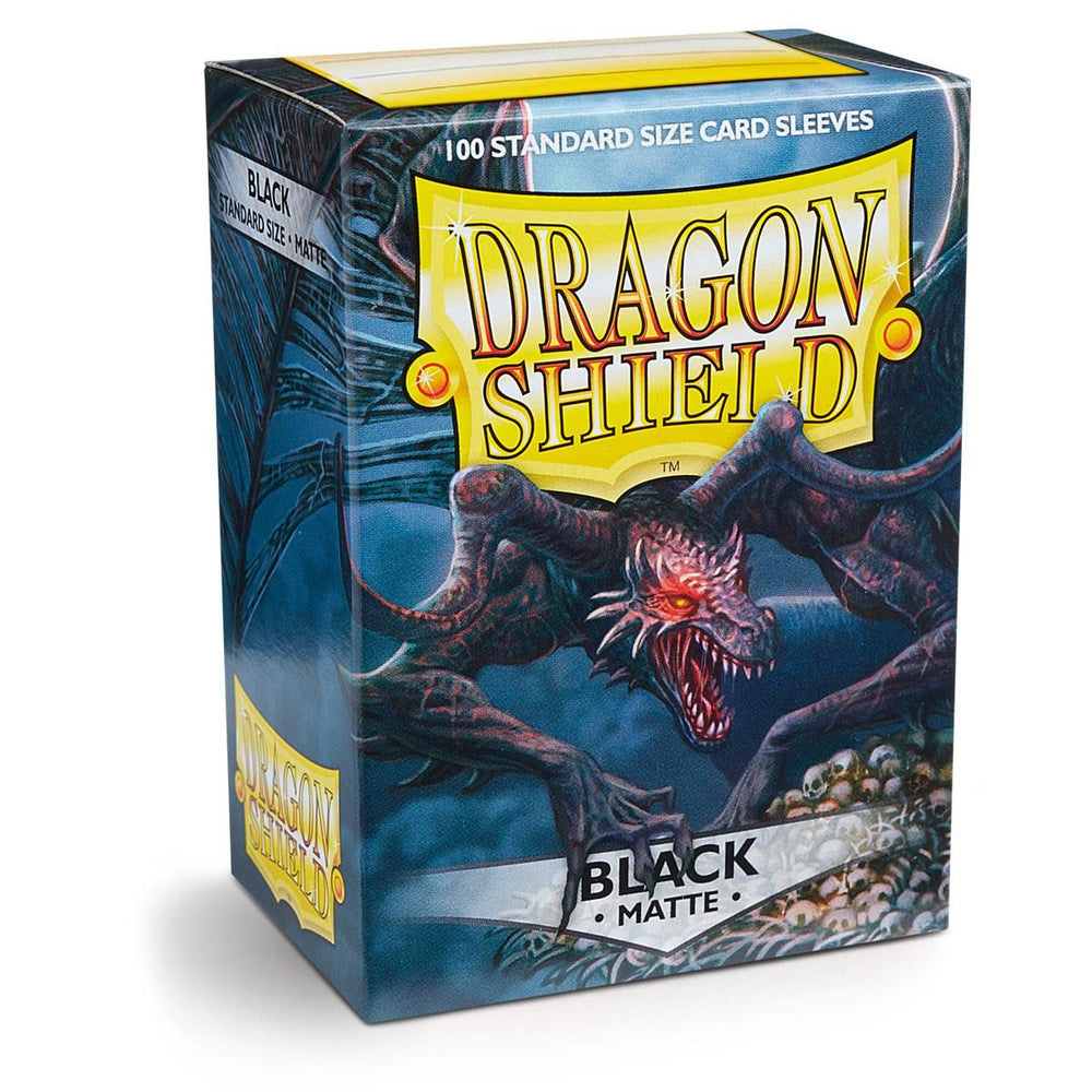 Dragon Shield: Standard 100ct Sleeves (Matte) - Black