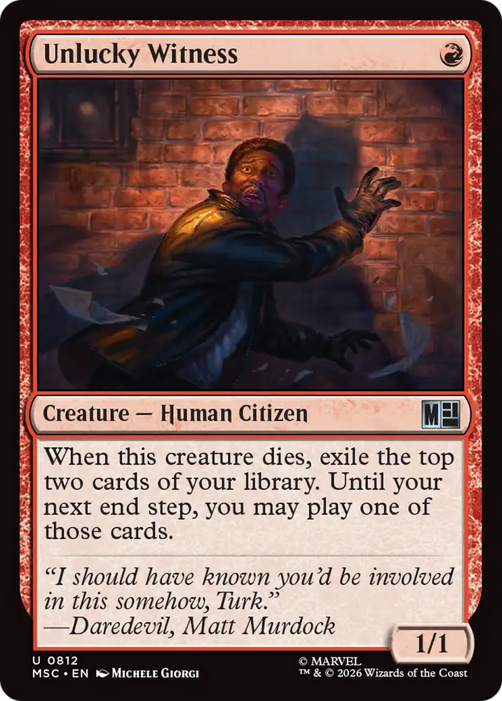 Unlucky Witness [Marvel Super Heroes Commander]