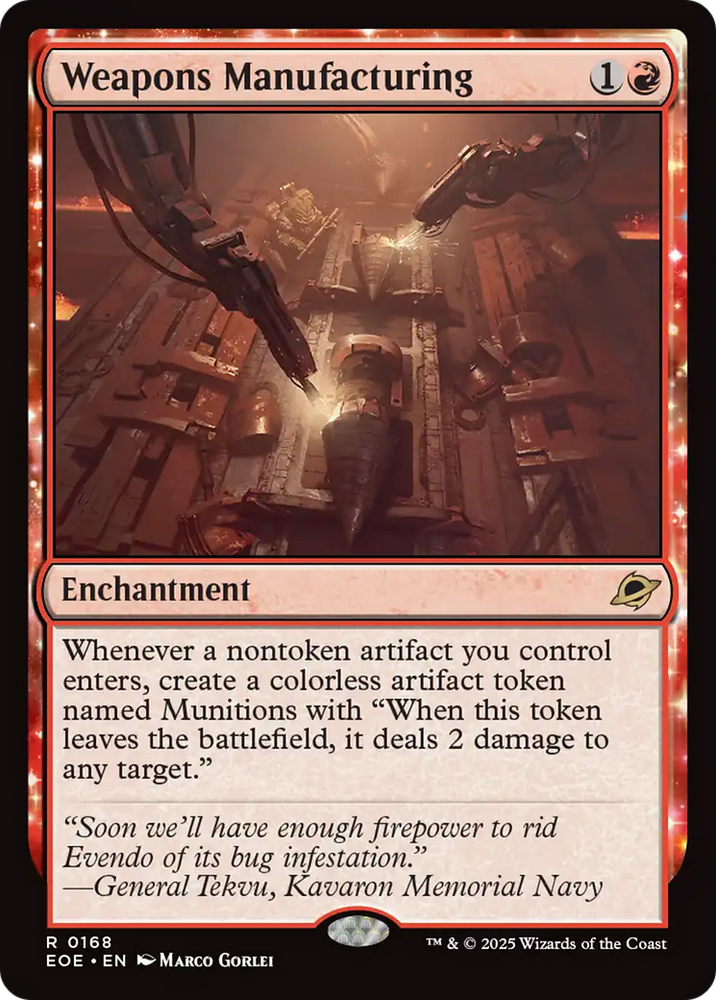 Weapons Manufacturing [Edge of Eternities]