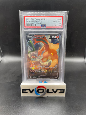 Charizard V (154/172) [Sword & Shield: Brilliant Stars] PSA 10