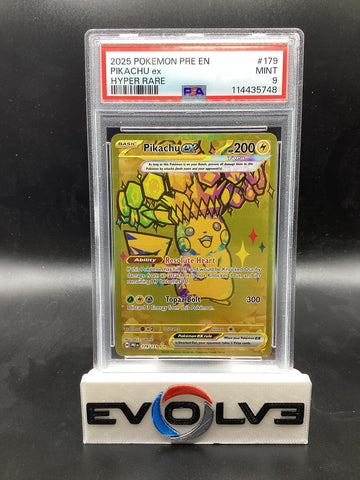 Pikachu ex (179/131) [Pokemon Scarlet & Violet: Prismatic Evolutions] PSA 9