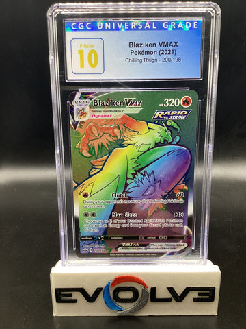 Blaziken VMAX (200/198) [Pokemon Sword & Shield: Chilling Reign] CGC Pristine 10