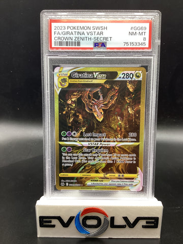 Giratina VSTAR (GG69/GG70) [Pokemon Sword & Shield: Crown Zenith Galarian Gallery] PSA 8