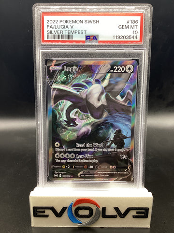 Lugia V (186/195) [Pokemon Sword & Shield: Silver Tempest] PSA 10