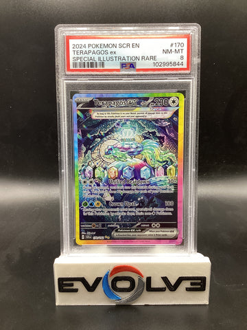 Terapagos ex (170/142) [Pokemon Scarlet & Violet: Stellar Crown] PSA 8