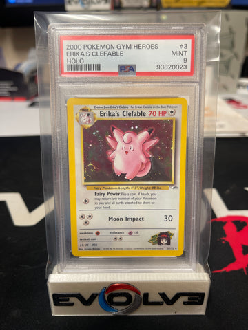 Erika's Clefable (003/132) [Pokemon: Gym Heroes] PSA 8