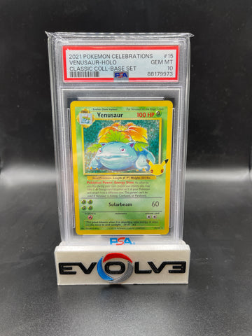 Venusaur (015/102) [Pokémon: Celebrations - Classic Collection] PSA 10