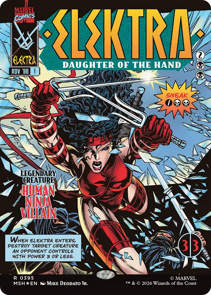 Elektra, Daughter of the Hand (Borderless) (0395) [Marvel Super Heroes]