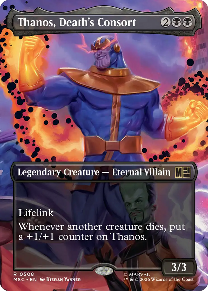 Thanos, Death's Consort (Borderless) [Marvel Super Heroes Commander]