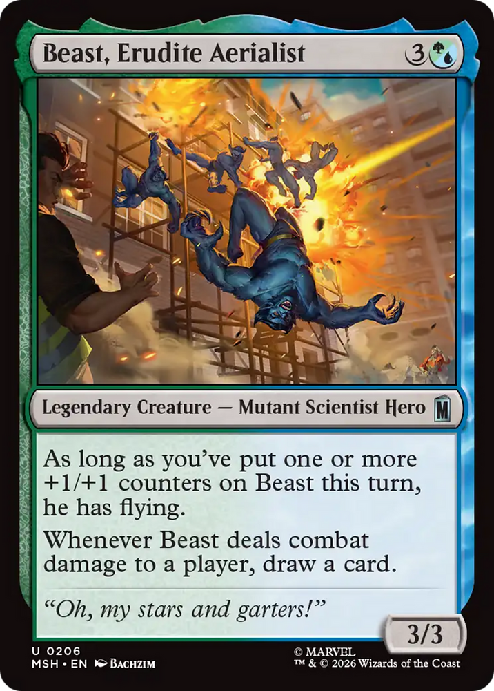 Beast, Erudite Aerialist [Marvel Super Heroes]