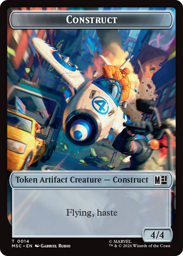 Goat // Construct Double-Sided Token [Marvel Super Heroes Commander Tokens]