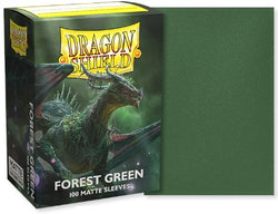 Dragon Shield: Standard 100ct Sleeves (Matte) - Forest Green