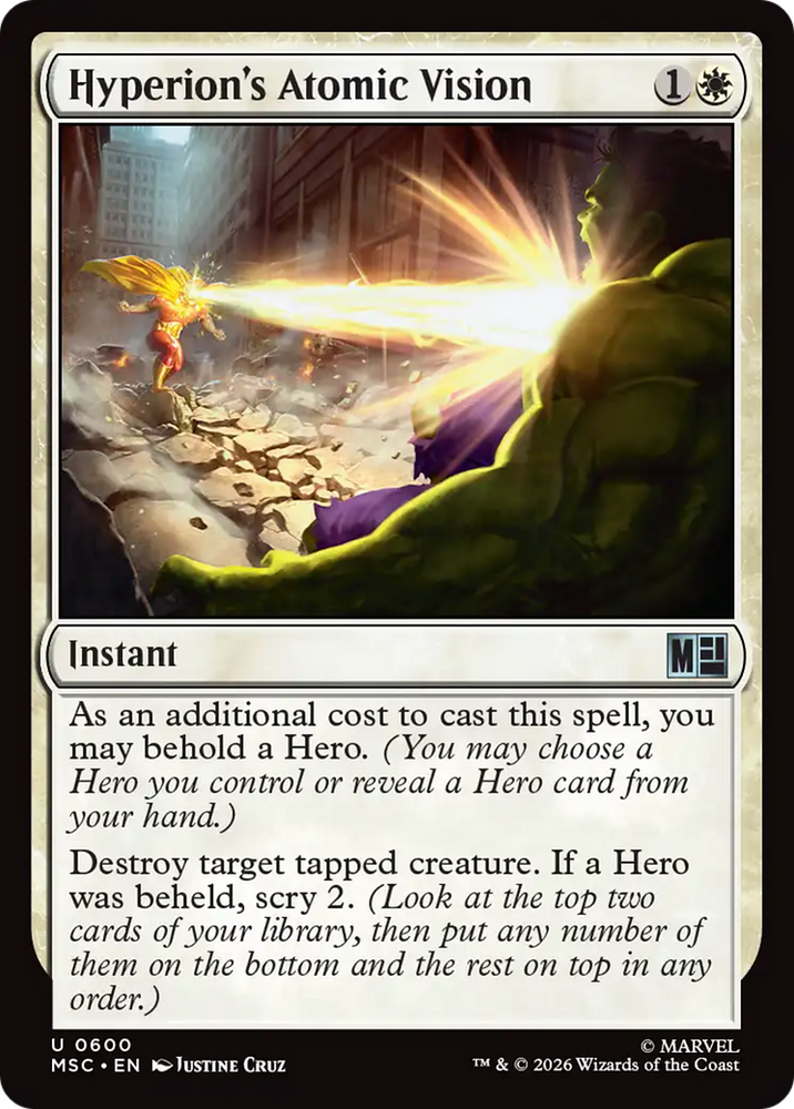 Hyperion's Atomic Vision [Marvel Super Heroes Commander]