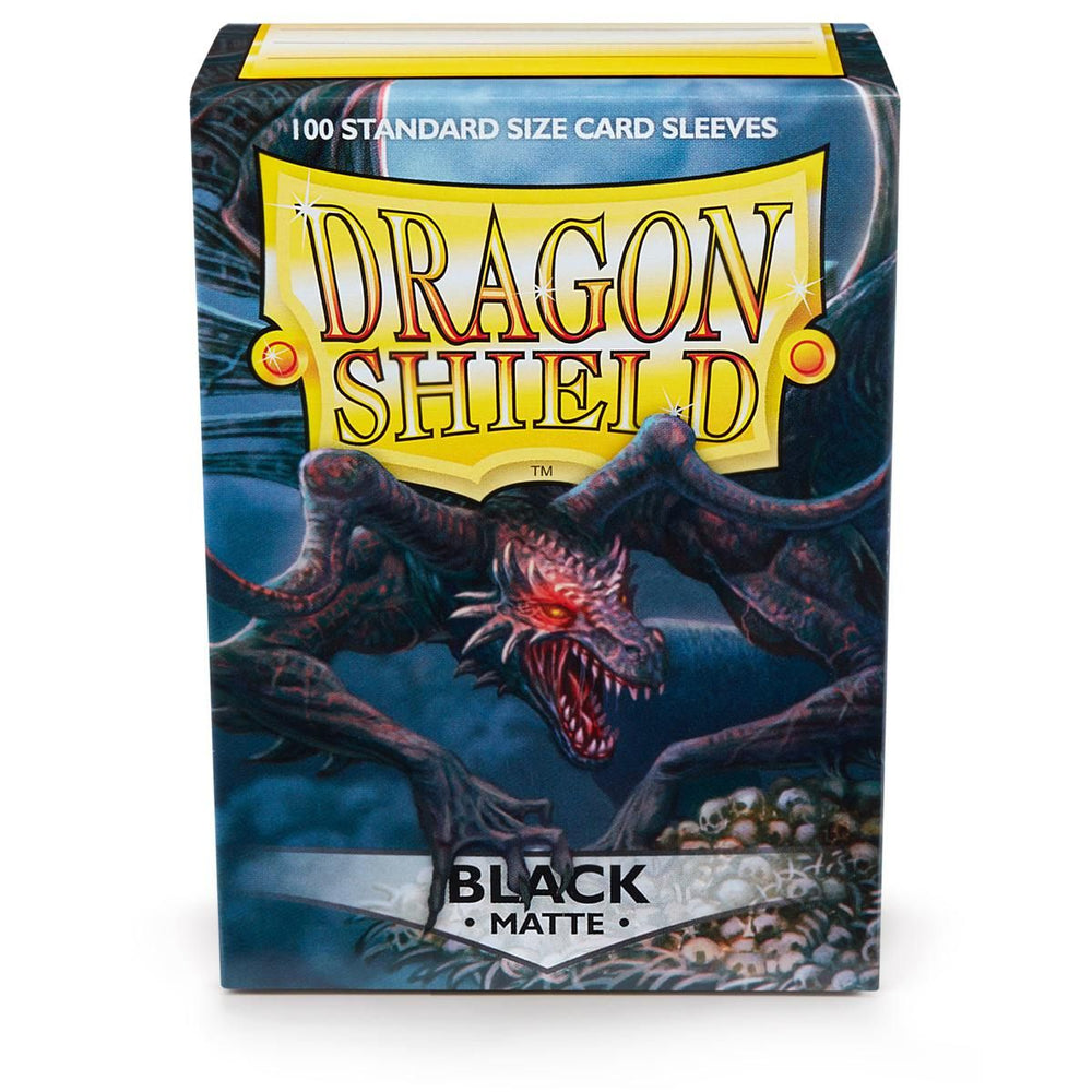Dragon Shield: Standard 100ct Sleeves (Matte) - Black