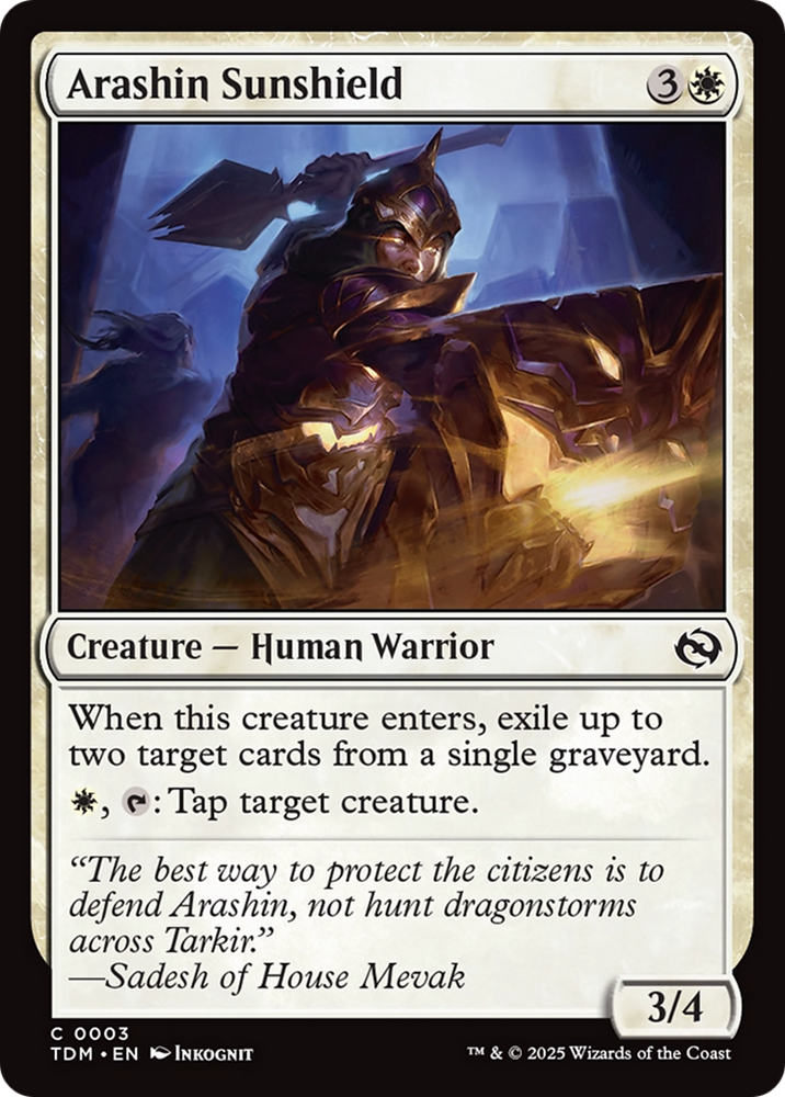 Arashin Sunshield [Tarkir: Dragonstorm]