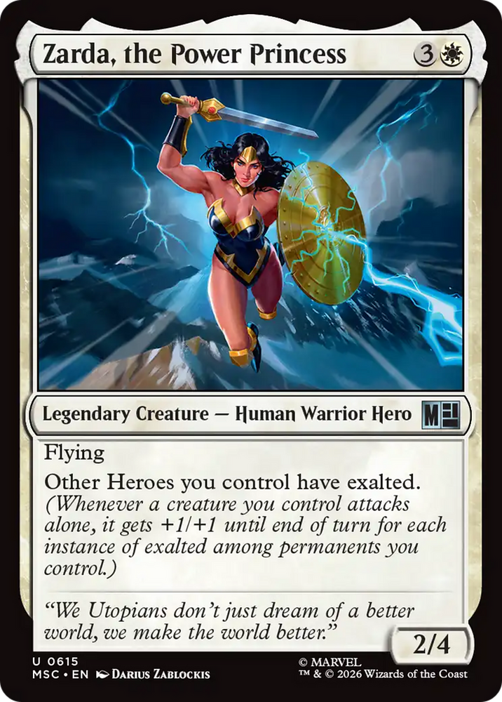 Zarda, the Power Princess [Marvel Super Heroes Commander]