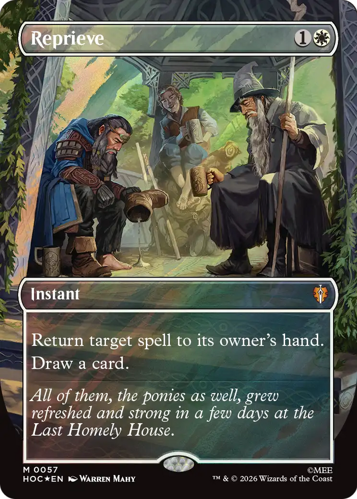 Reprieve (Borderless) (Surge Foil) [The Hobbit: Eternal-Legal]