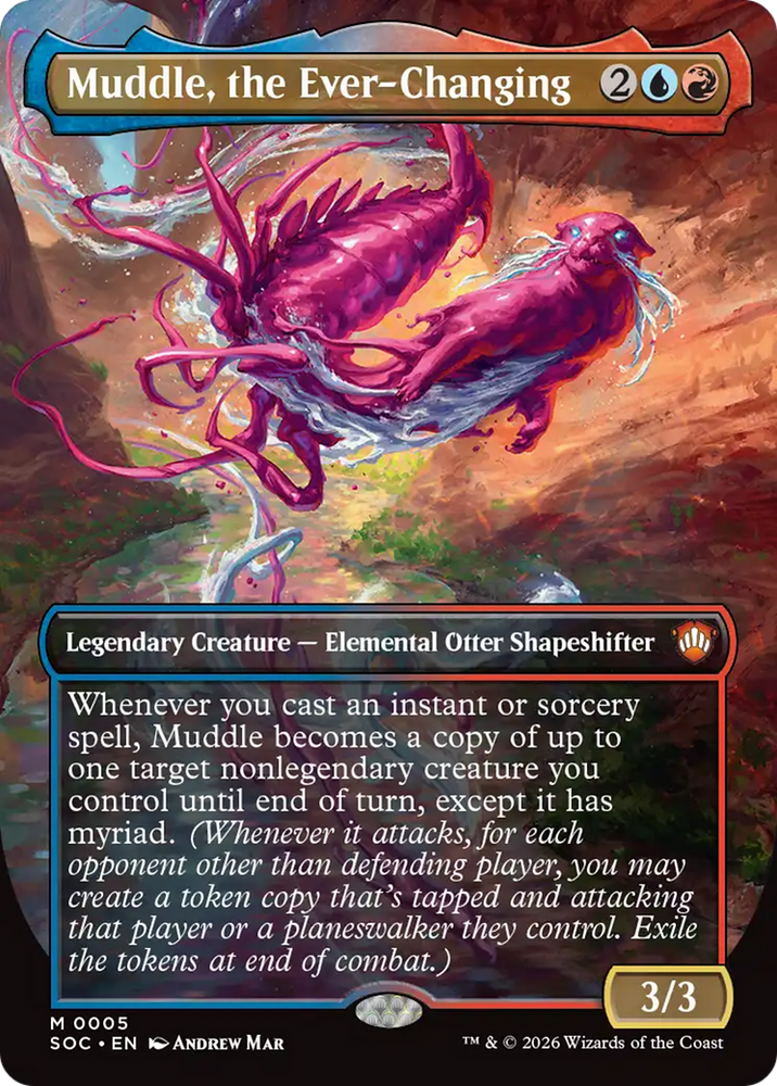 Muddle, the Ever-Changing (Borderless) [Secrets of Strixhaven Commander]