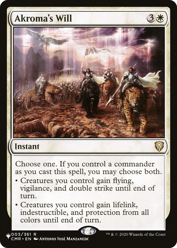 Akroma's Will [The List]