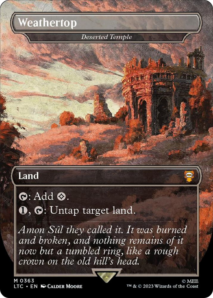 Weathertop - Deserted Temple (Borderless) [The Lord of the Rings: Tales of Middle-Earth Commander]