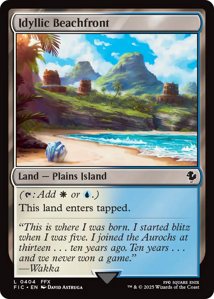 Idyllic Beachfront [FINAL FANTASY Commander]