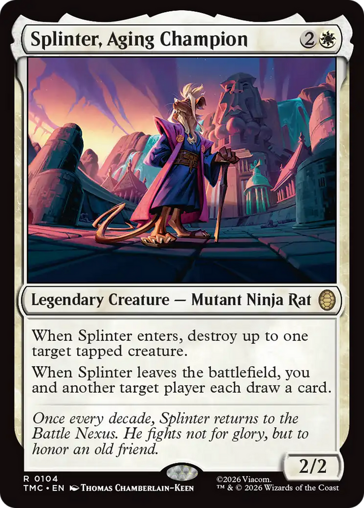 Splinter, Aging Champion [Teenage Mutant Ninja Turtles Commander]