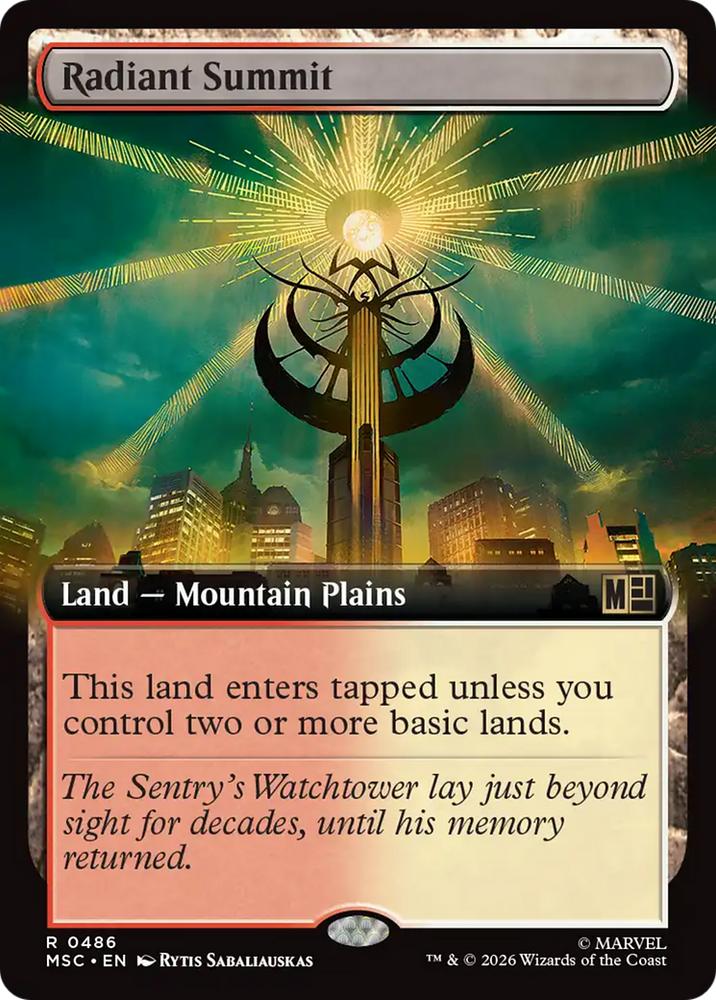 Radiant Summit (Extended Art) [Marvel Super Heroes Commander]