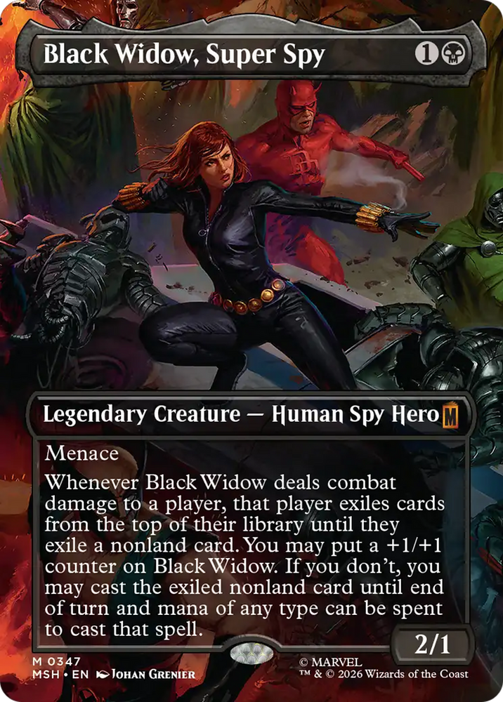 Black Widow, Super Spy (Borderless) (0347) [Marvel Super Heroes]