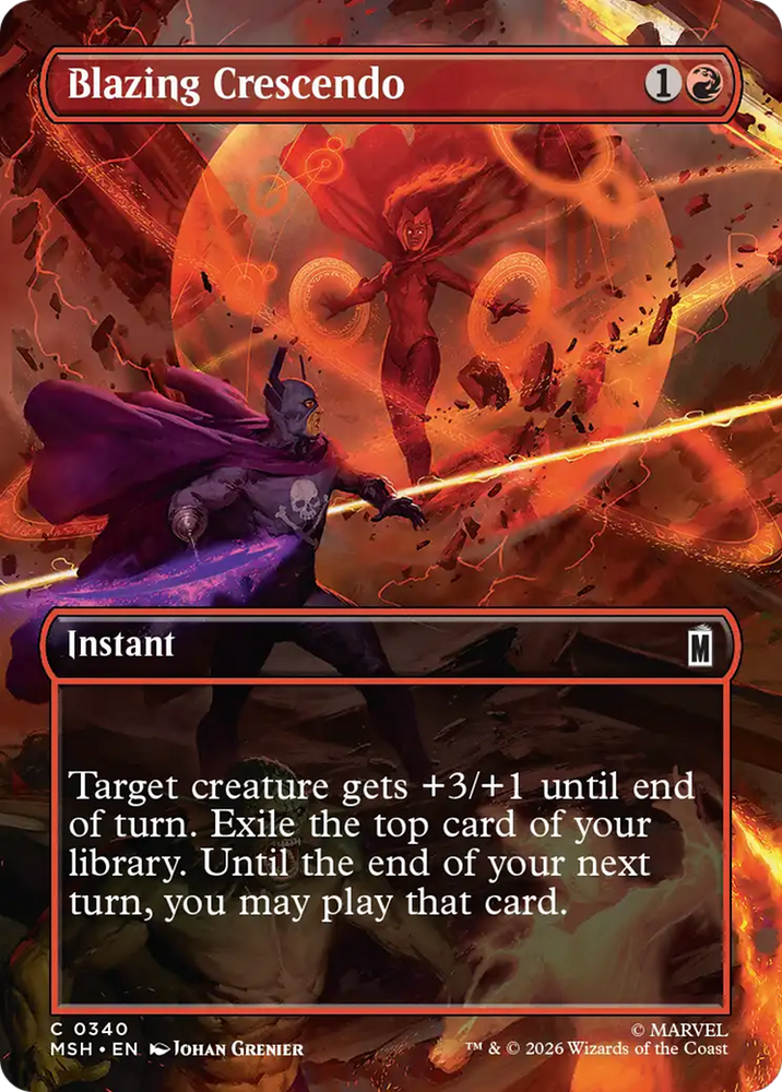Blazing Crescendo (Borderless) [Marvel Super Heroes]