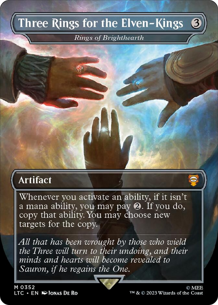 Three Rings for the Elven-Kings - Rings of Brighthearth (Borderless) [The Lord of the Rings: Tales of Middle-Earth Commander]