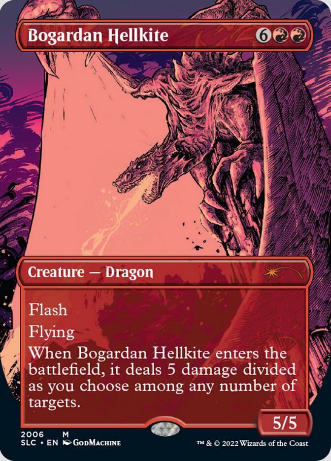 Bogardan Hellkite (Borderless) [Secret Lair Countdown Kit]