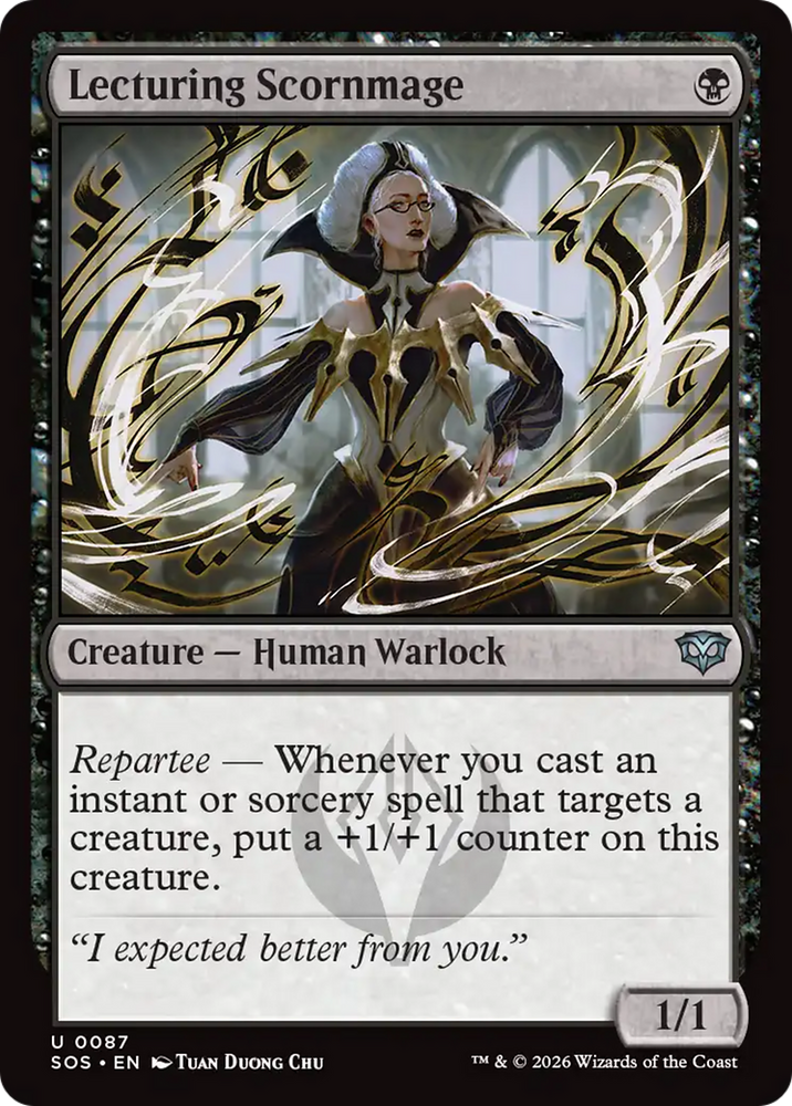Lecturing Scornmage [Secrets of Strixhaven]
