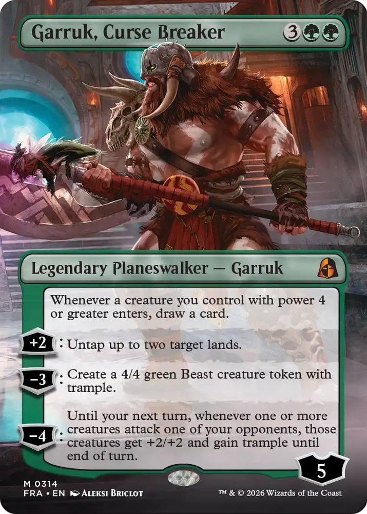 Garruk, Curse Breaker (Borderless) [Reality Fracture]