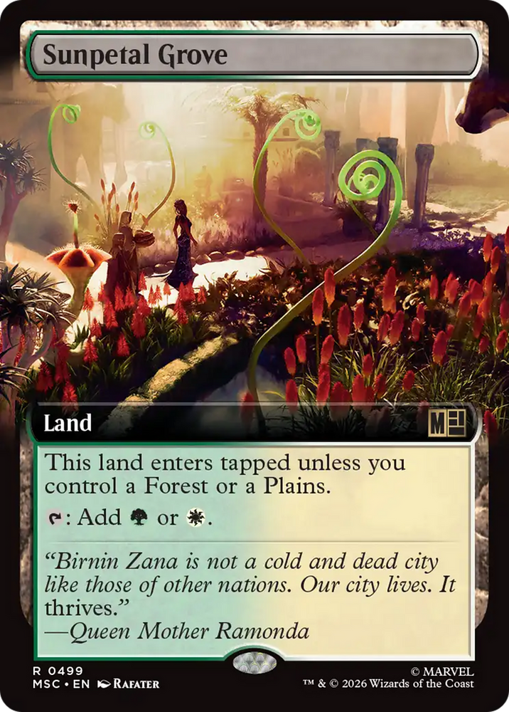Sunpetal Grove (Extended Art) [Marvel Super Heroes Commander]