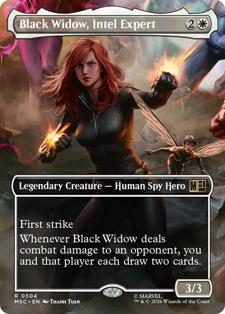 Black Widow, Intel Expert (Borderless) [Marvel Super Heroes Commander]