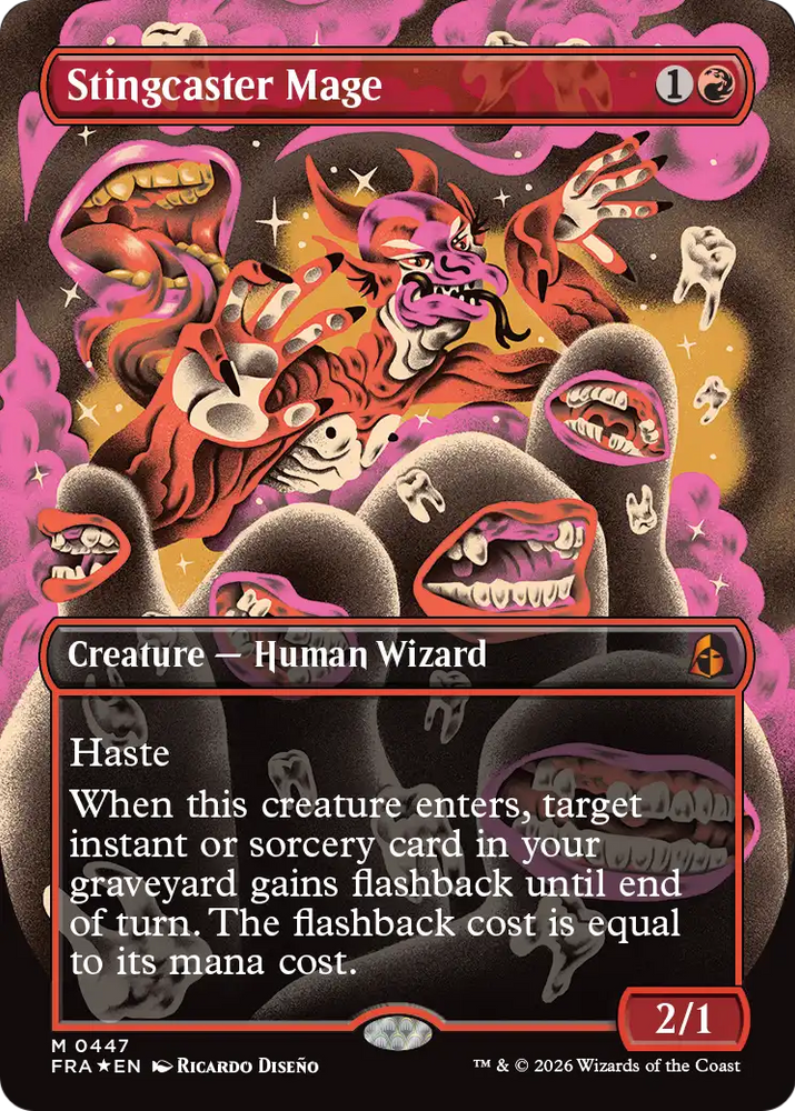 Stingcaster Mage (Borderless) (0447) [Reality Fracture]