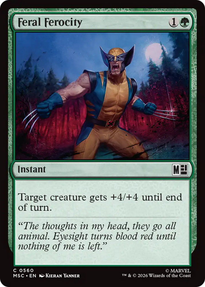 Feral Ferocity [Marvel Super Heroes Commander]