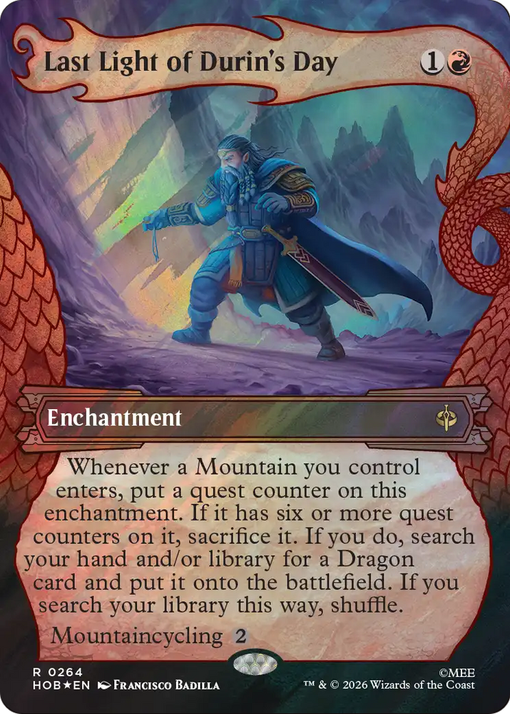 Last Light of Durin's Day (Showcase) (Surge Foil) [The Hobbit]