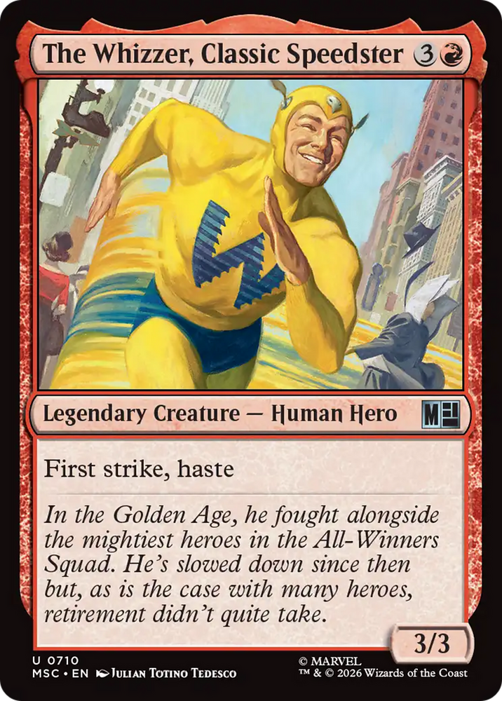 The Whizzer, Classic Speedster [Marvel Super Heroes Commander]