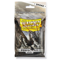 Dragon Shield: Standard Size 100ct Inner Sleeves - Perfect Fit (Smoke)