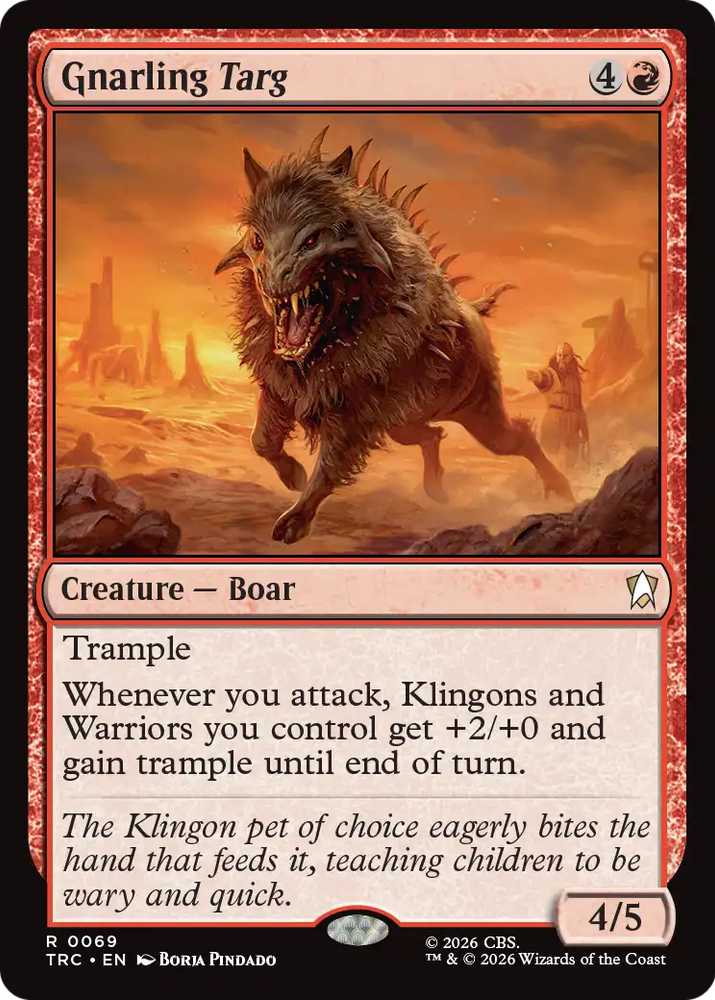 Gnarling Targ (Surge Foil) [Star Trek Commander]