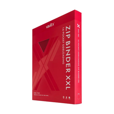 Vault X 16-Pocket Zip Binder XXL - Red