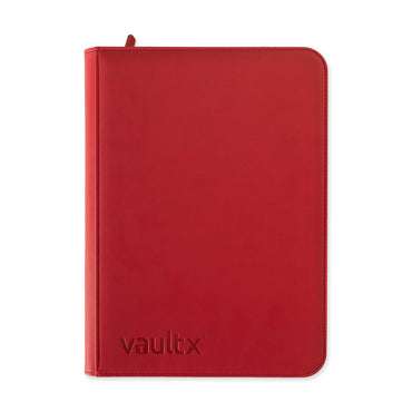 Vault X Exo-Tec 9-Pocket Zip Binder - Red
