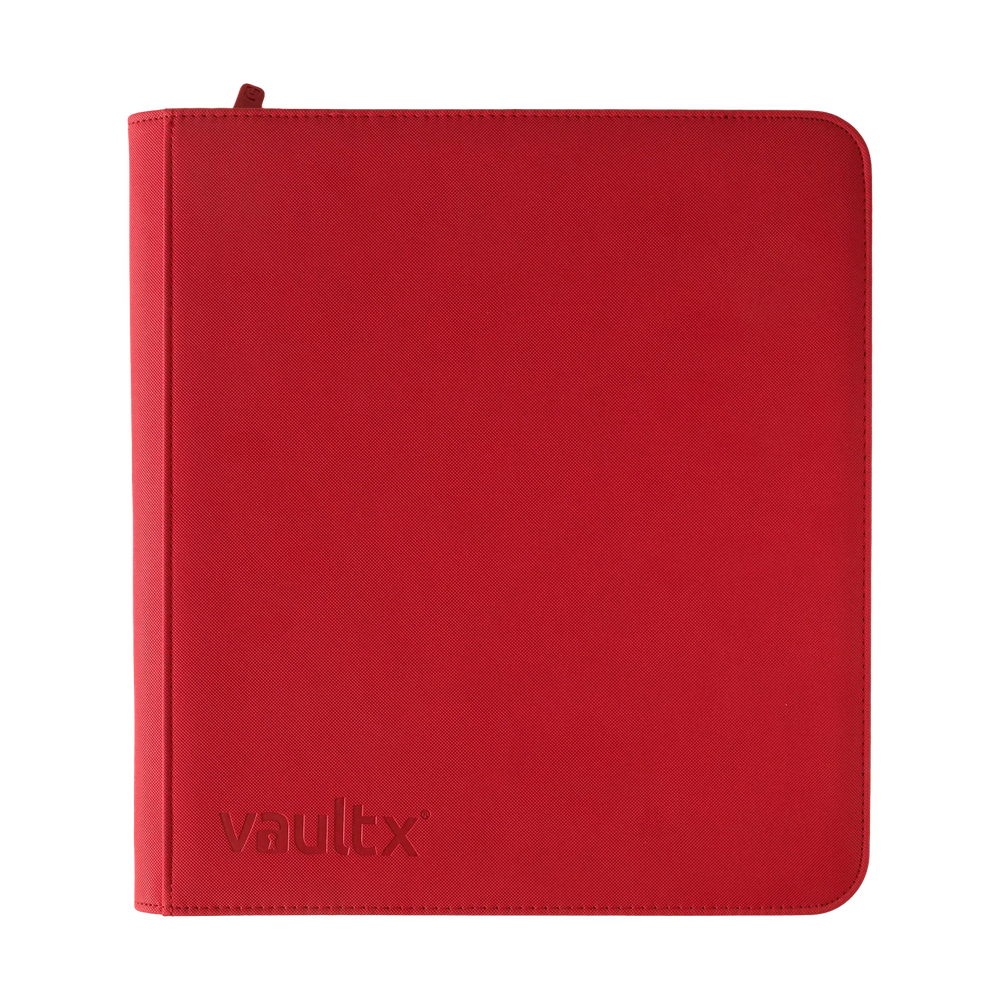 Vault X Exo-Tec 12-Pocket Zip Binder - Red