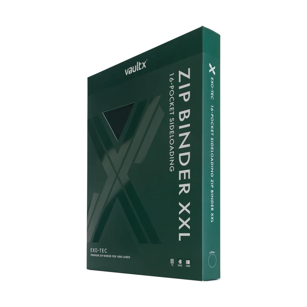 Vault X 16-Pocket Zip Binder XXL - Green